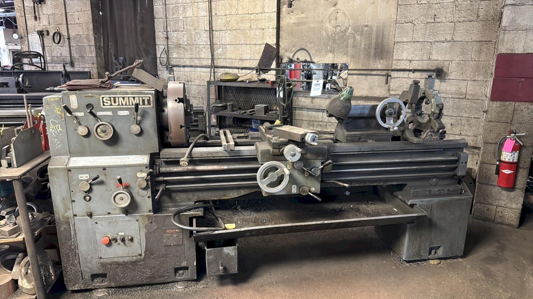 1 - PREOWNED SUMMIT ENGINE LATHE, MODEL #: 20-3X60, S/N: 03246779