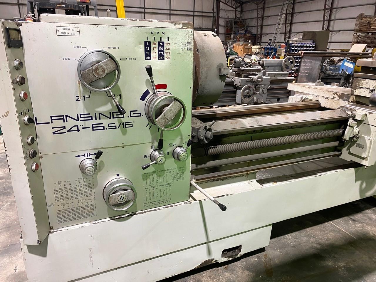 24" X 92" LANSING G 24"-6.5/16" ENGINE LATHE