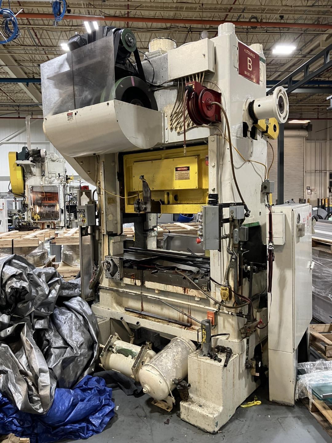 100 ton Minster Press Model P2-100-48 "Piece-Maker" High Speed Mechanical Metal Stamping Press For Sale, Recondition in Process!