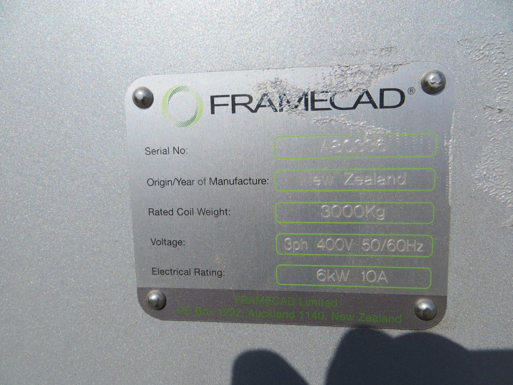 FRAMECAD System - Model F325iT - Produces Wall Frames, Trusses and Joists for Residential and Light Commercial Buildings