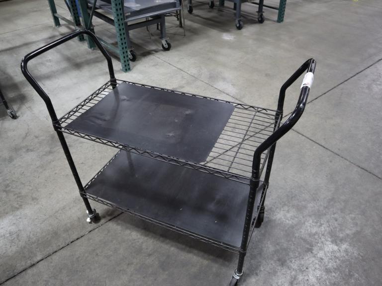 Wire Shop Cart - 2 Shelves- Auction Item