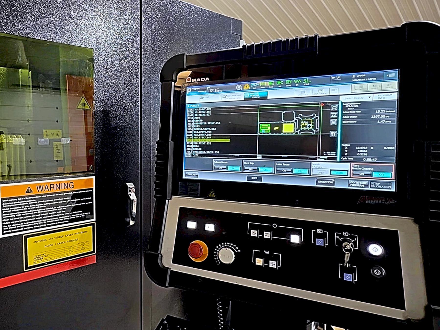 Amada Ensis 3015 AJ 9KW Fiber