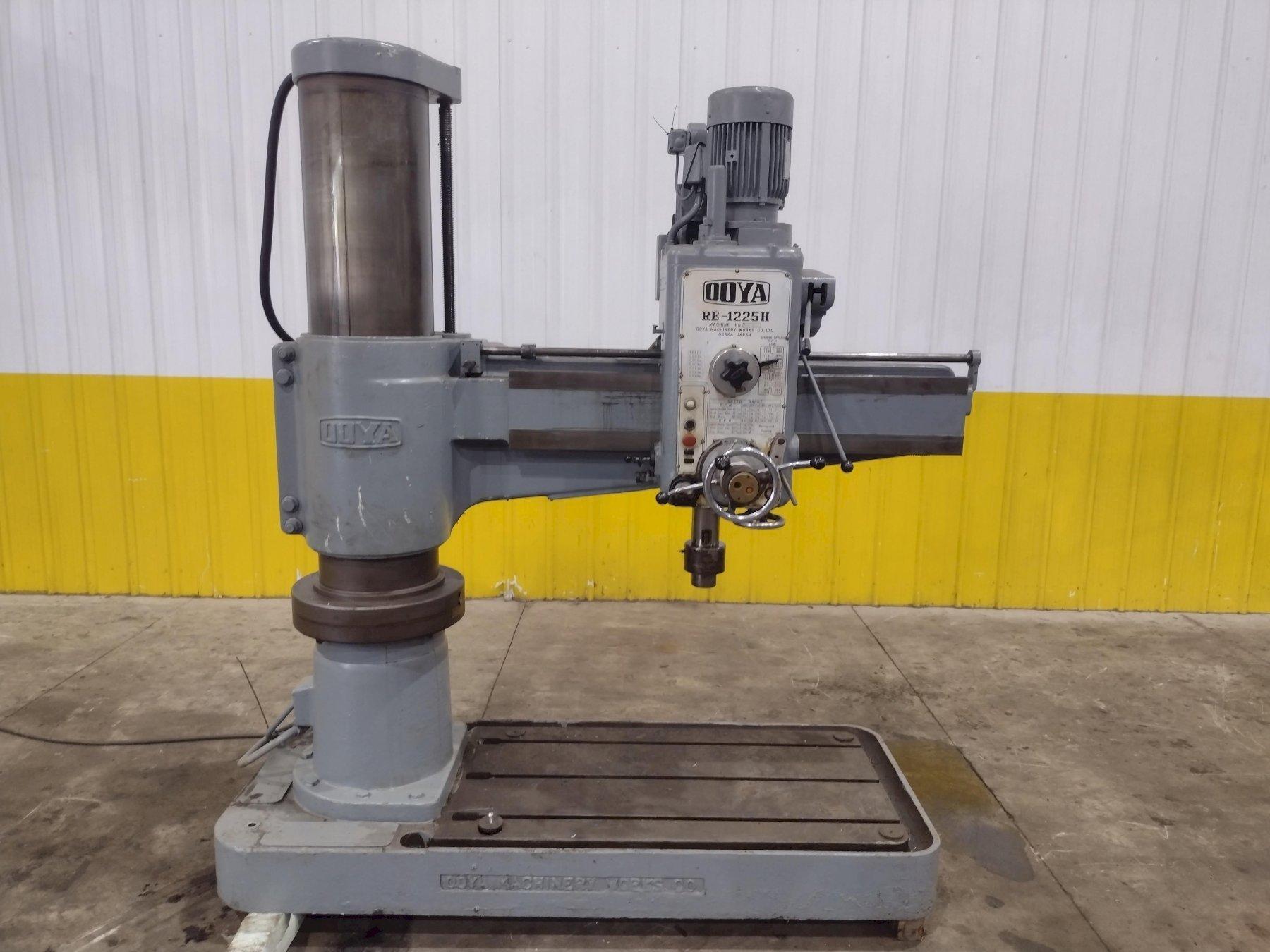 4' X 12" OOYA MODEL #RE-1225H RADIAL DRILL: YOBRO #25981