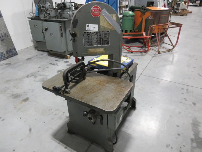 Roll-in Saw - All Purpose Horizontal Bandsaw w/ Extra Blade 4-Speeds with Vise- Auction Item