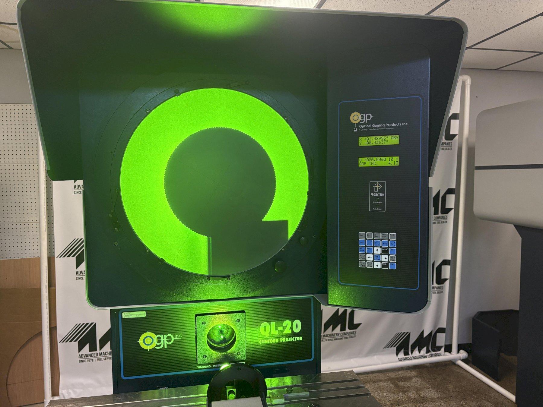 20" OGP Model QL20 Floor Model Optical Comparator and Measuring Machine, S/N QL200679.