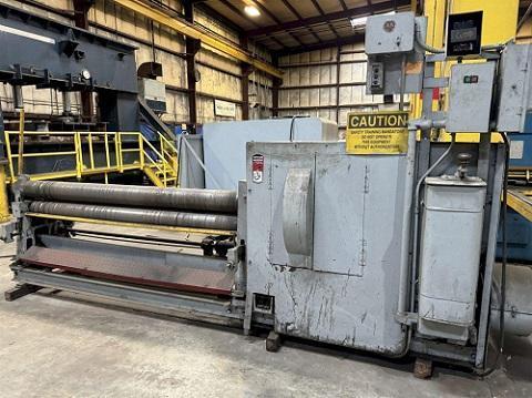 7' X 1/4" BERTSCH MODEL #7 3 ROLL INITIAL PINCH MECHANICAL PLATE ROLL