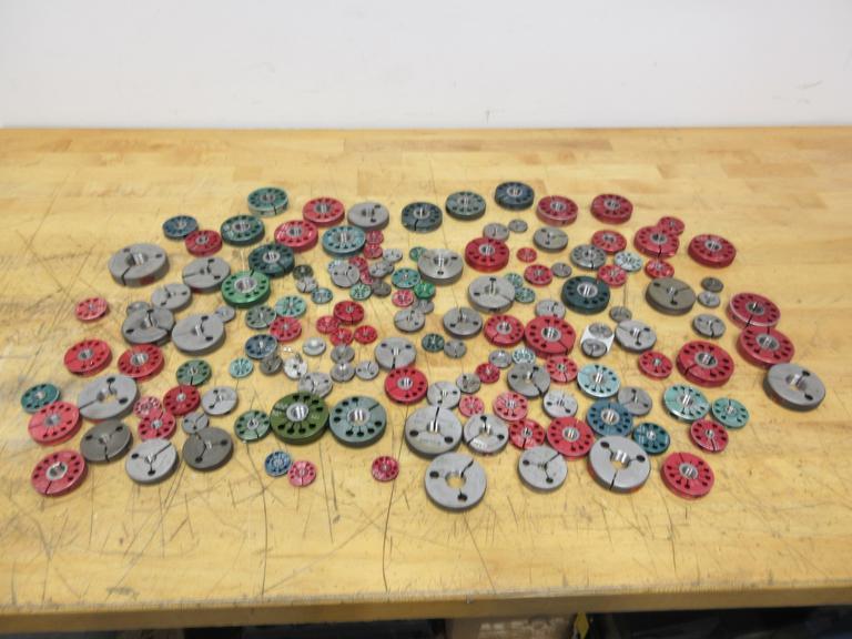 Ring ID Thread Gauges, Mostly Standard Sizes 5-40 Thru 3/4", Brands DoAll, Alameda, Regal- Auction Item