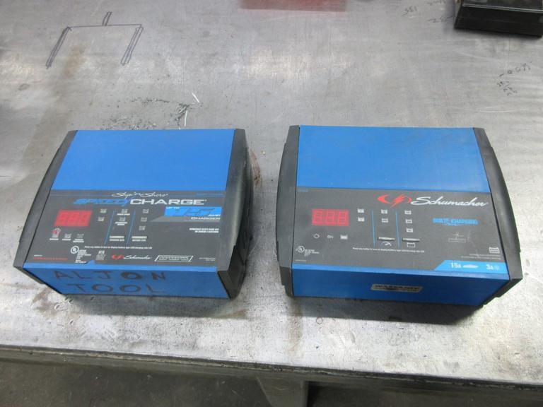 Schumacher Portable Battery Chargers (2) 15 Amp- Auction Item