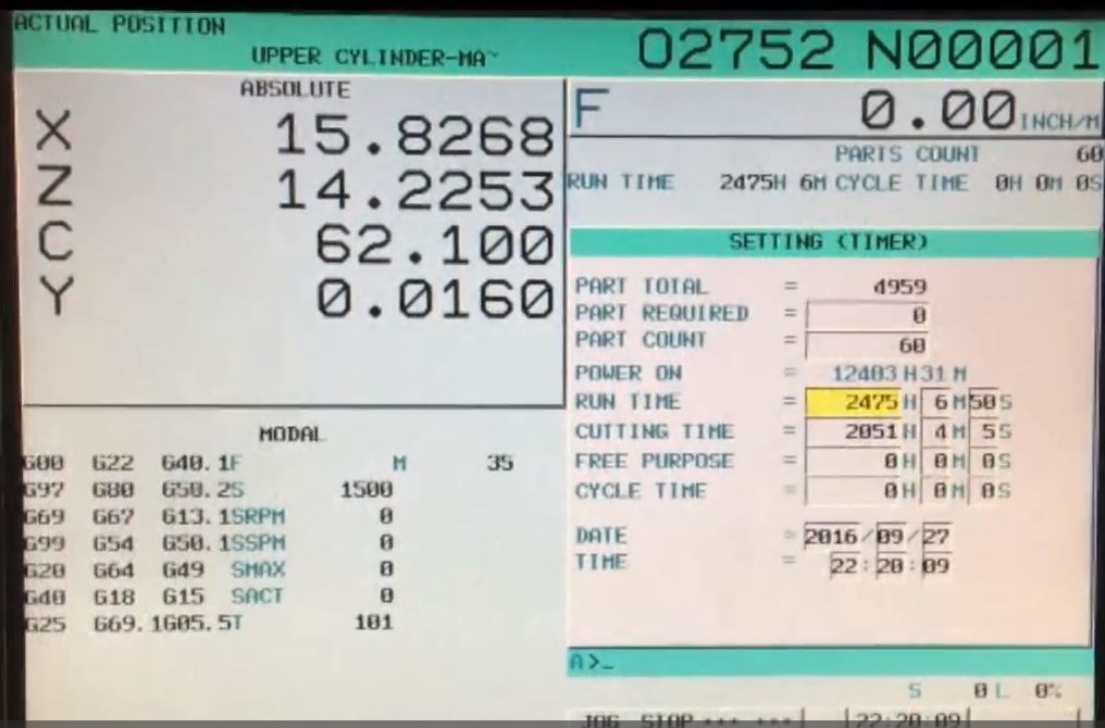 Doosan 2600LY Hours.JPG