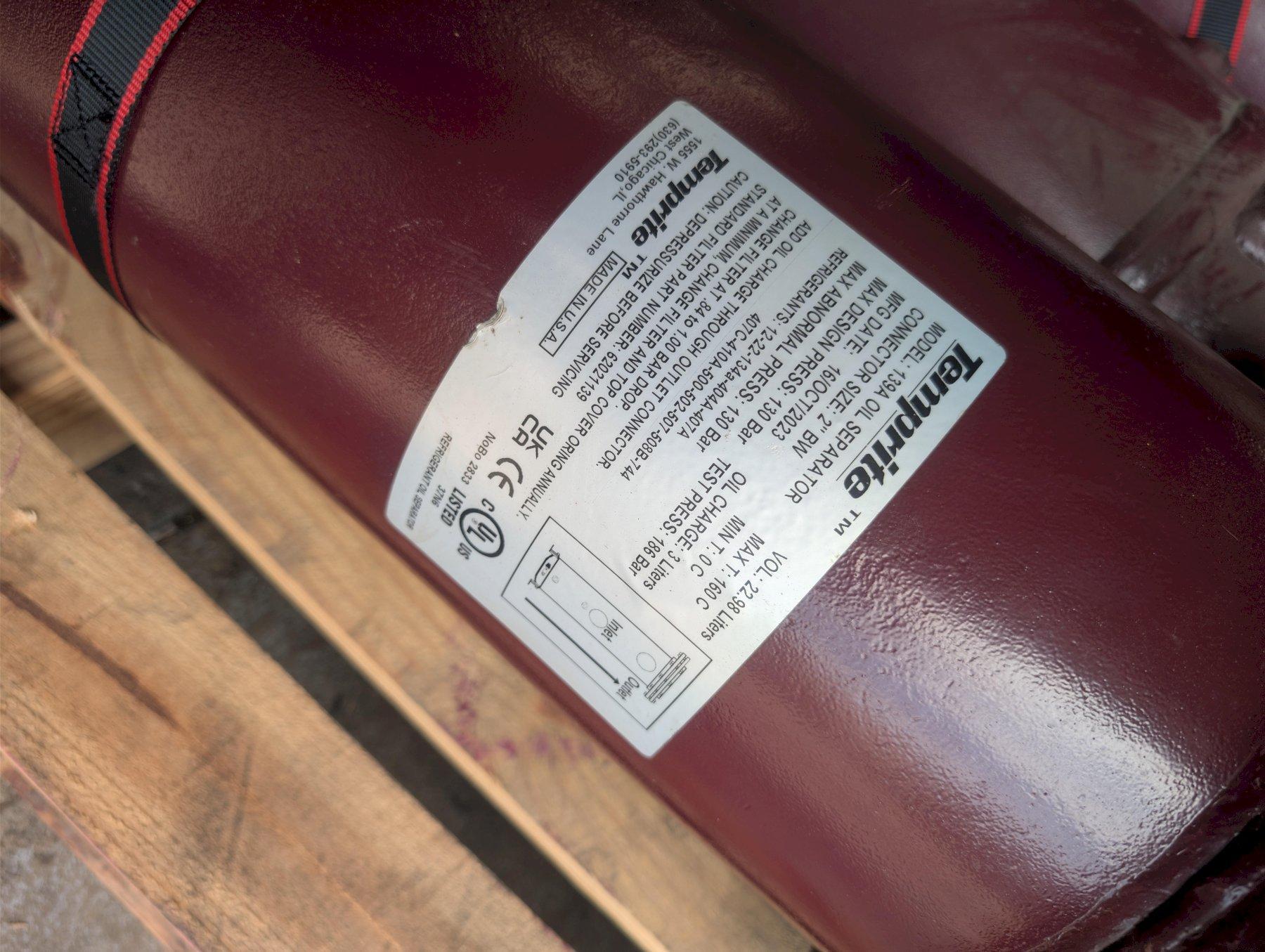 Lot of 4 Temprite 1395R Oil Separators 1-5/8