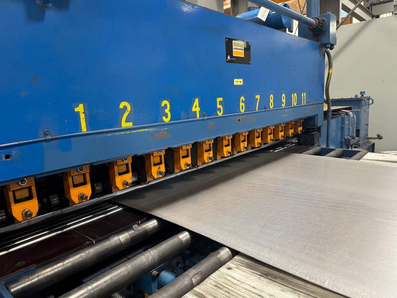 72" x .250" x 40,000lbs Herr Voss Loopco Loop Cut to Length Line WITH 5-HI Leveler