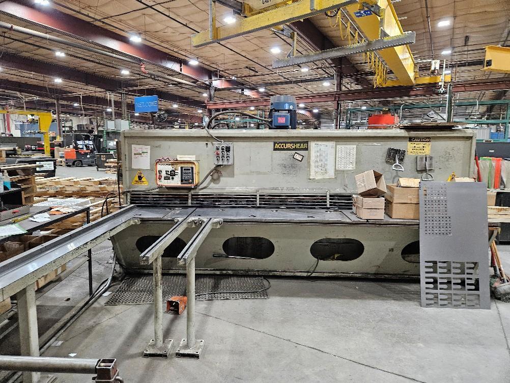 12' X 1/4" ACCURSHEAR MODEL 625012 HYDRAULIC SHEAR