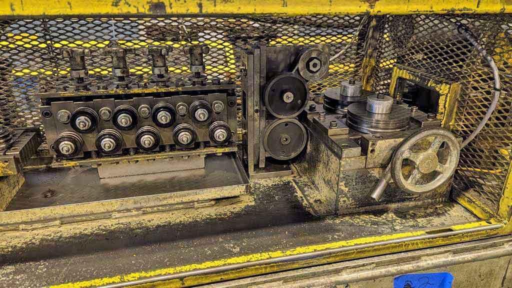 Tube Straightener and Cut-Off Machine, Komo Machine STOCK #3082