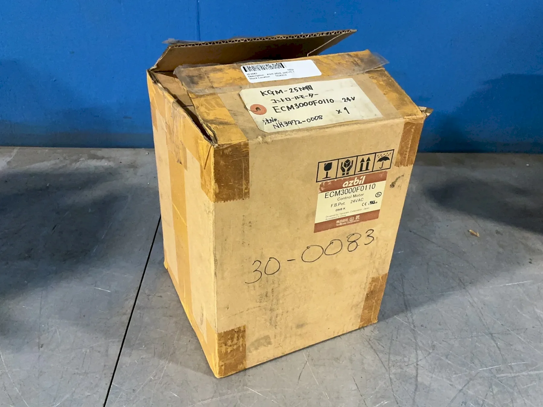 YAMATAKE CORPORATION AZBIL CONTROL MOTOR   -  ECM3000F0110