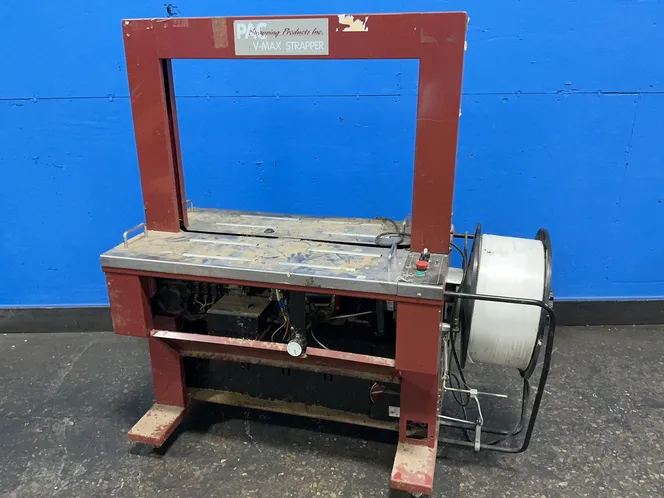 PAC STRAPPING PRODUCTS, INC. 24”X33” V-MAX STRAPPER ARCH STRAPPING MACHINE  -  V-MAX 250