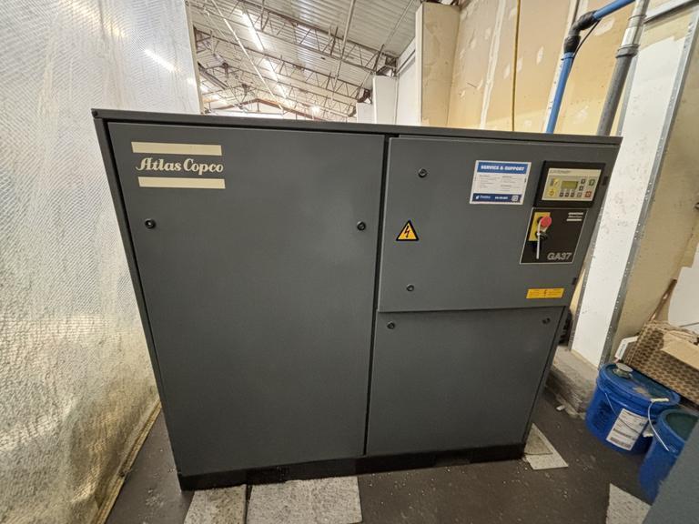 Atlas Copco GA37 Oil-Injected Rotary Screw Air Compressor- Auction Item