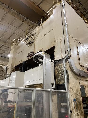 1250 TON RAVNE 2DE-1250-240-96 SSDC STAMPING PRESS LINE W/ WAYNE TRAIL TRANSFER