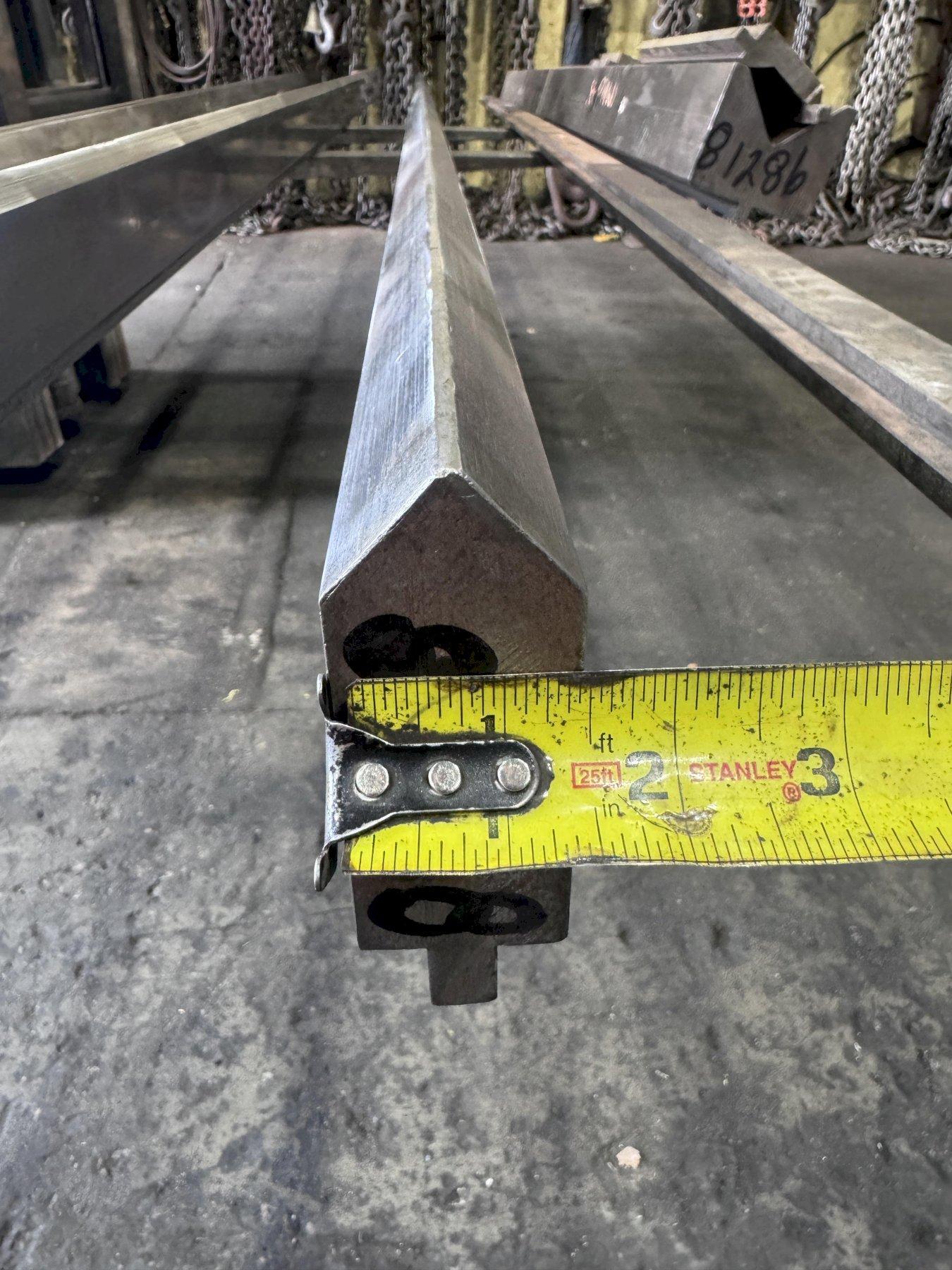 14' X 3-3/4" HIGH MALE PRESS BRAKE DIE: STOCK #81288