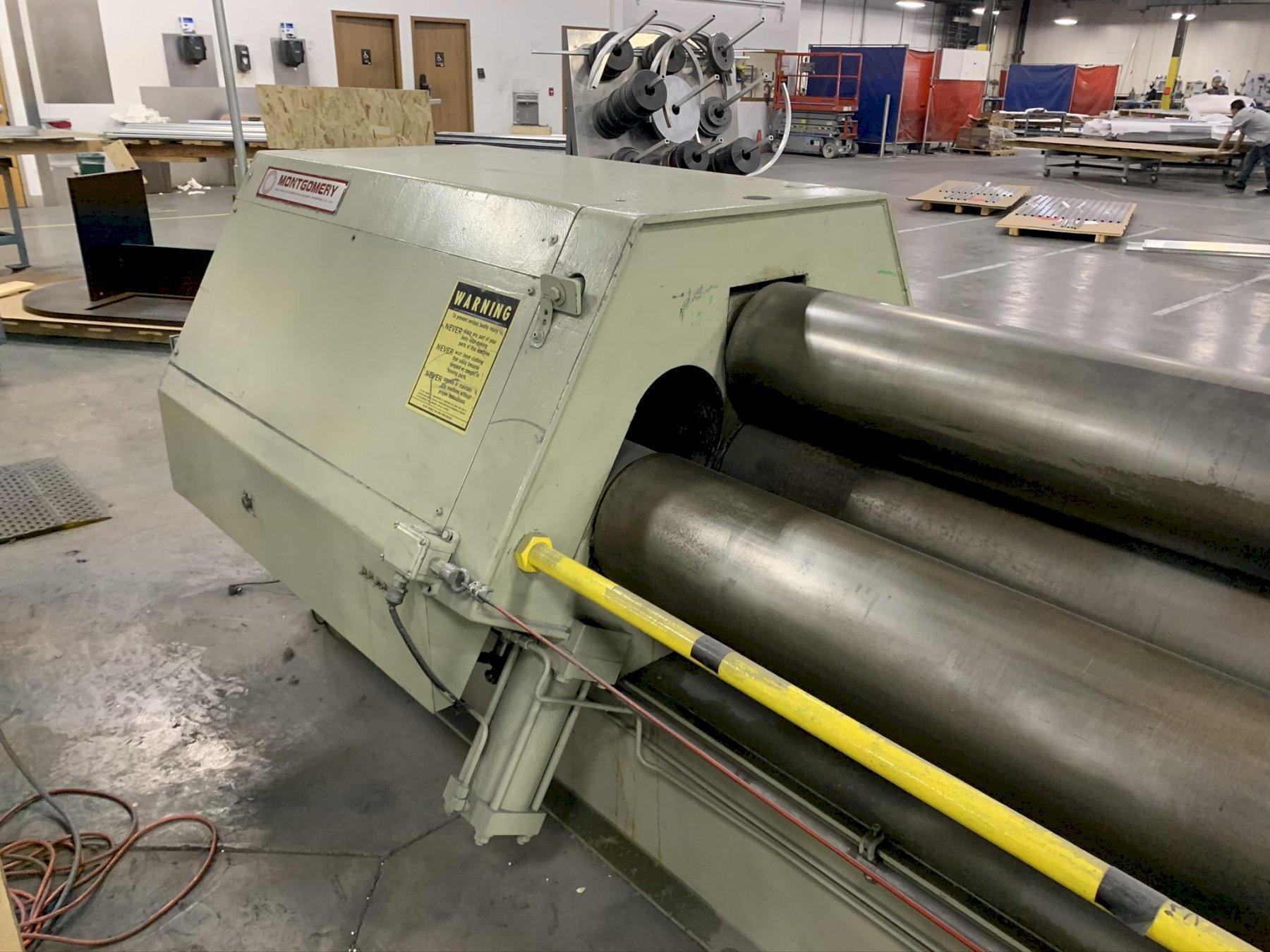 16' x .125" MONTGOMERY 4 ROLL MODEL 4R19710 HYDRAULIC POWER PLATE ROLL
