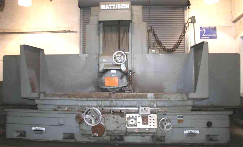 30" X 72" MATTISON HYDRAULIC SURFACE GRINDER