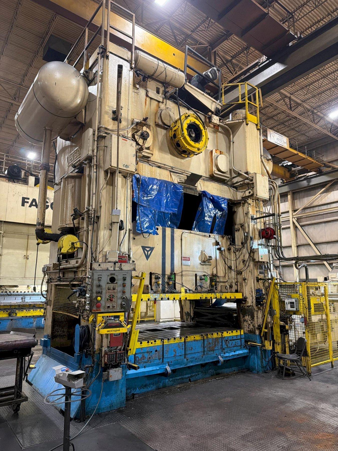 1200 Ton, VERSON #SE-1200-120-84T, SSDC PRESS w/MINSTER/COE FEED LINE