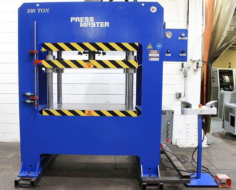 100 TON NEW PRESSMASTER HYDRAULIC FOUR-POST PRESS MODEL 4PP-100