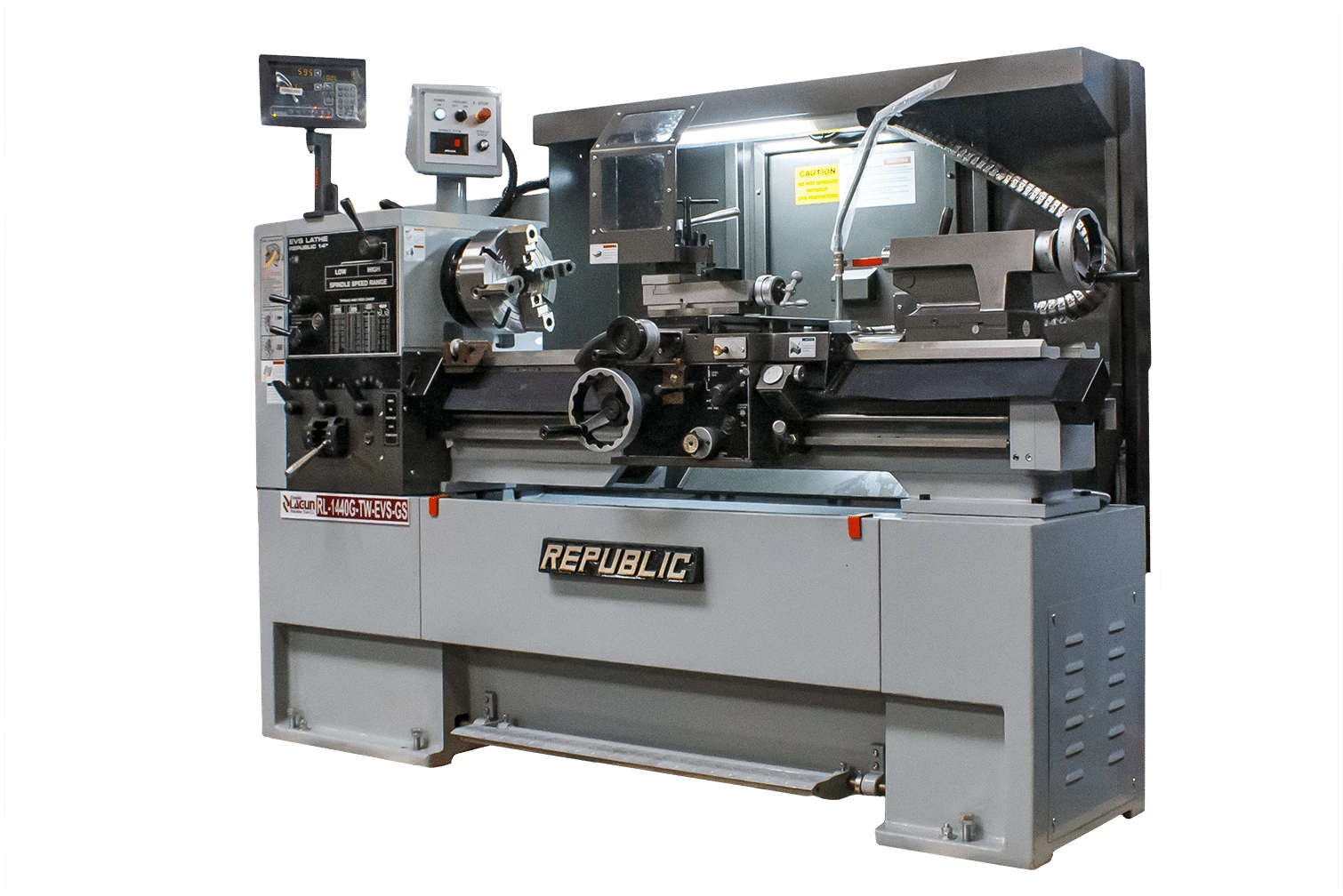 NEW REBUBLIC LAGUN AMERICAN GUNSMITHING LATHE, MODEL #: RL-1440-TW-EVS-GS