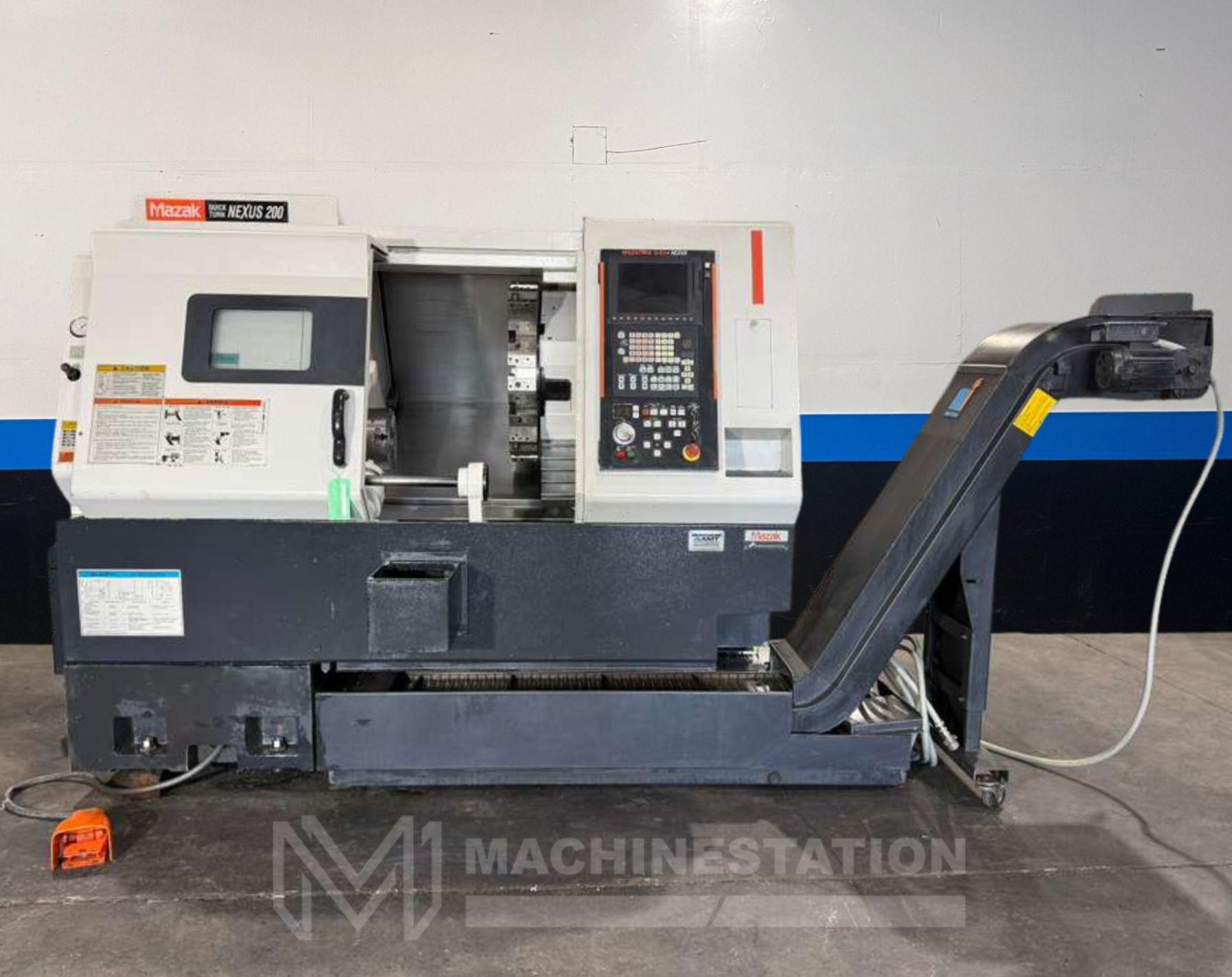 Mazak QTN 200 CNC Turning Center – 8″ Chuck Tool Presetter Tailstock Lathe