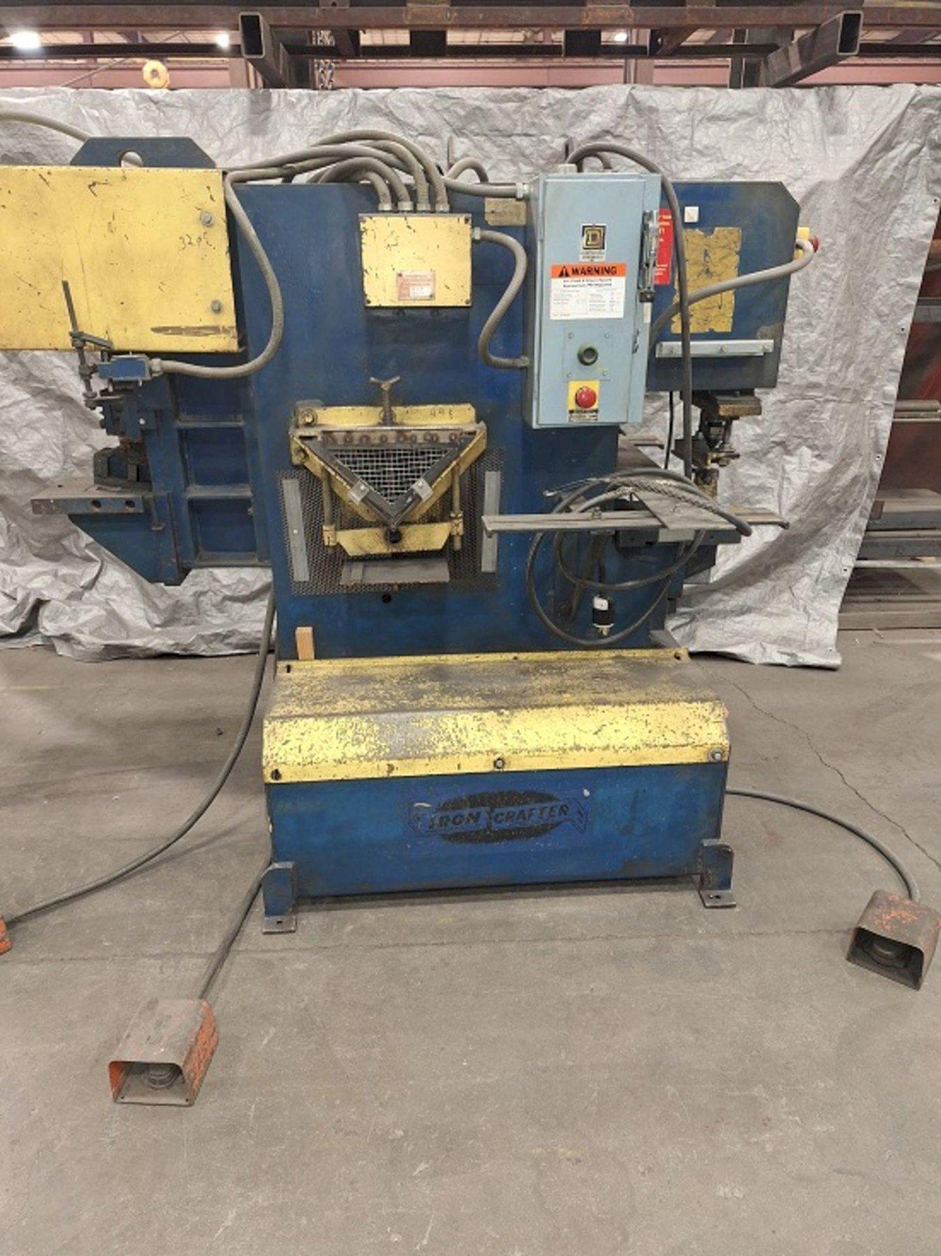 40 TON IRONCRAFTER MODEL 41-41 HYDRAULIC IRONWORKER. STOCK # 0559025.