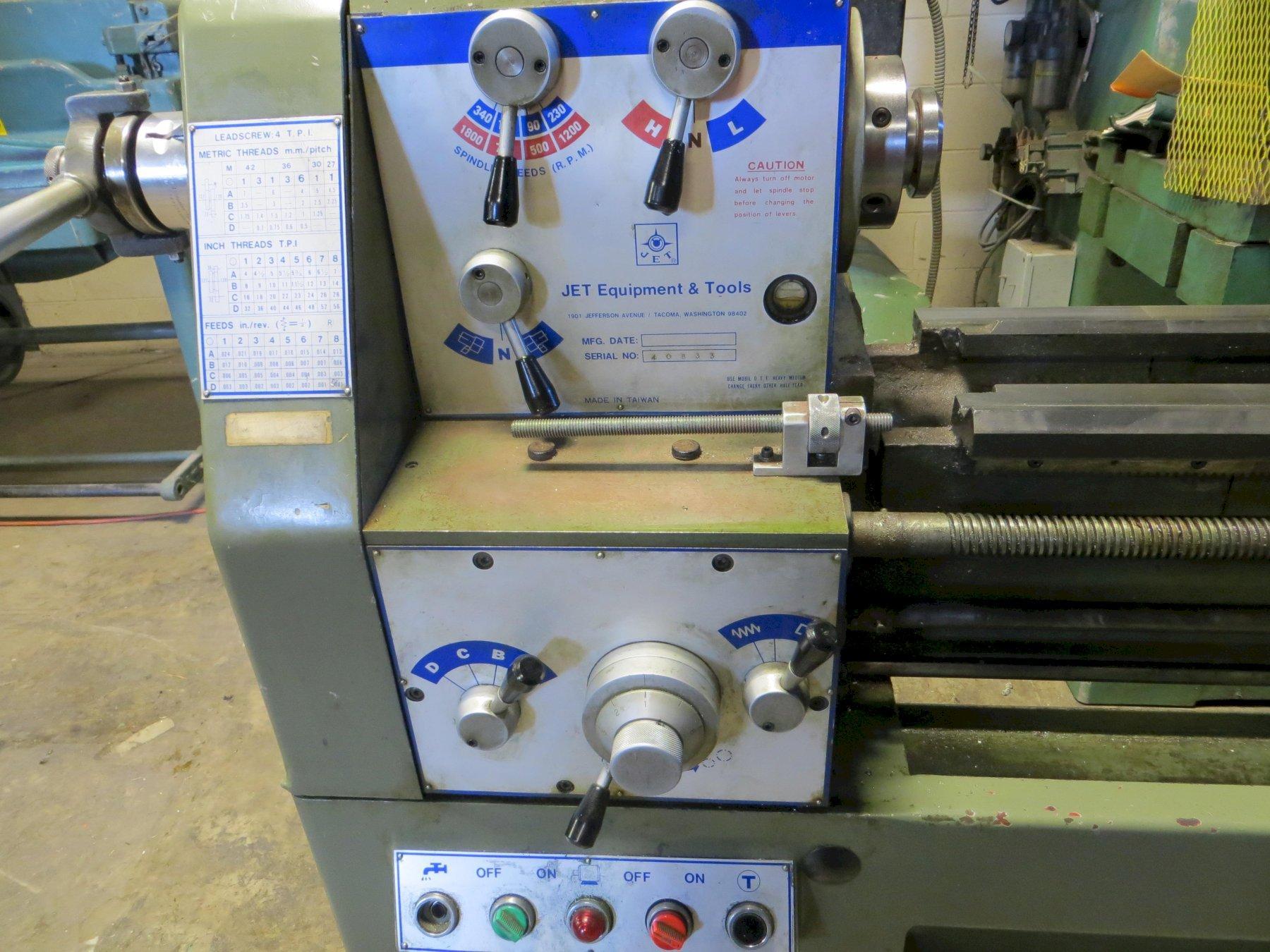 13" x 40" Jet Manual Lathe Model 1340