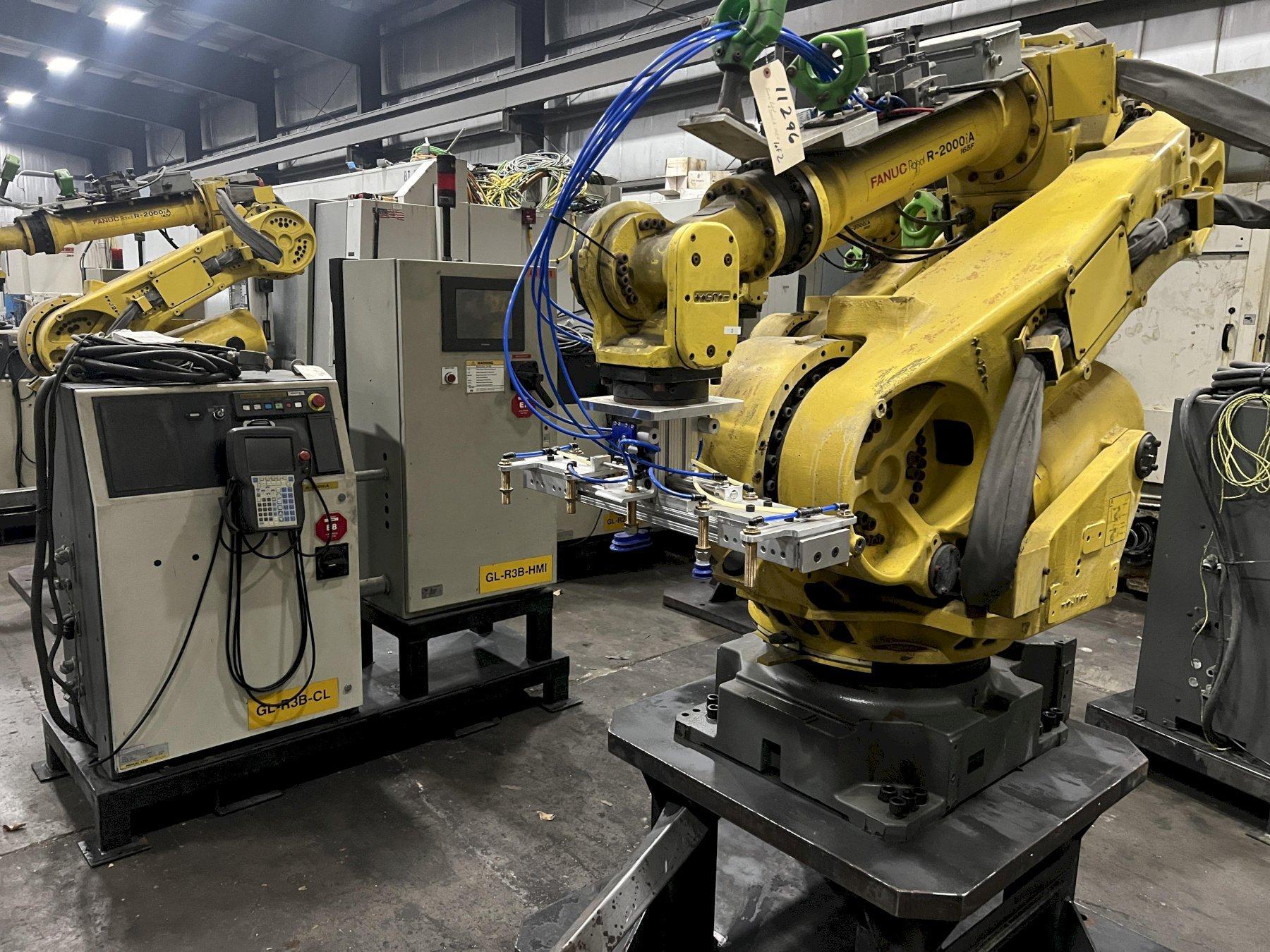 6 AXIS FANUC R2000iA-165F INDUSTRIAL ROBOT ARM, R-J3IB CONTROLLER