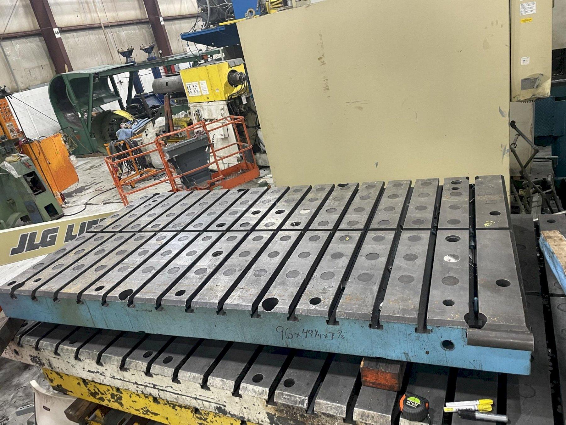 96" x 49" T-Slotted Bolster Plate