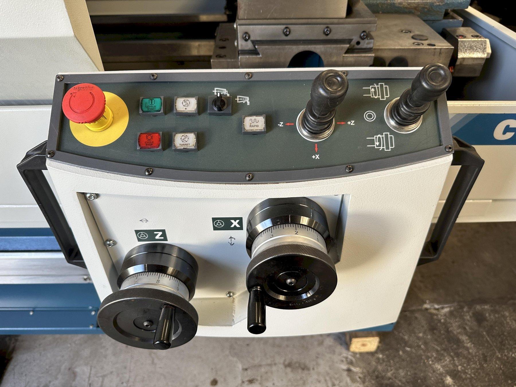 Romi C-420 CNC Lathe Siemens 828D Control, 8″ Chuck, Hand Wheels, Conversational Control