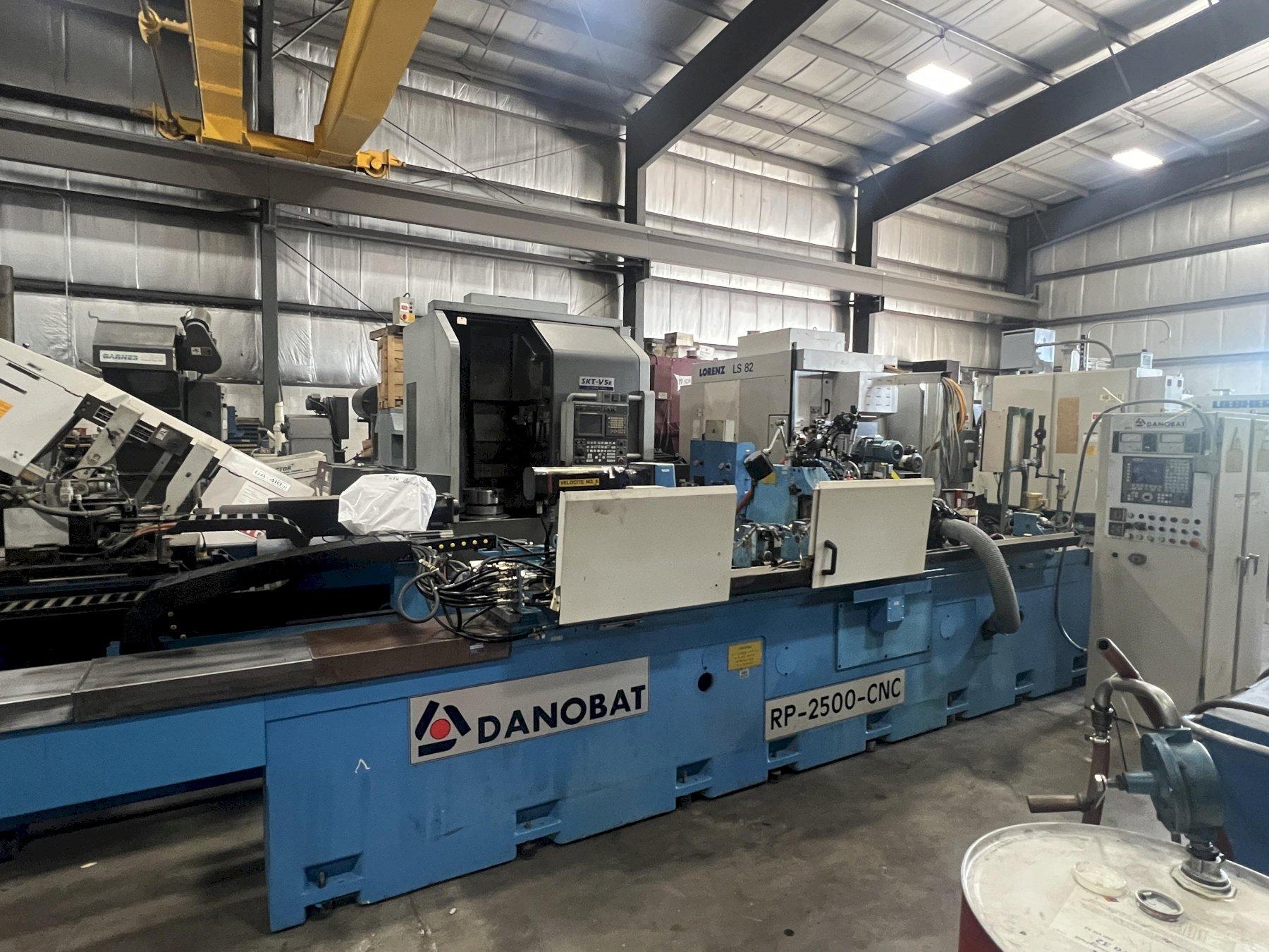 12" X 100" DANOBAT CNC CYLINDRICAL GRINDER MODEL RP-2500-CNC,  WITH STEADIES, MARPOSS  GAUGING, FAGOR CONTROL