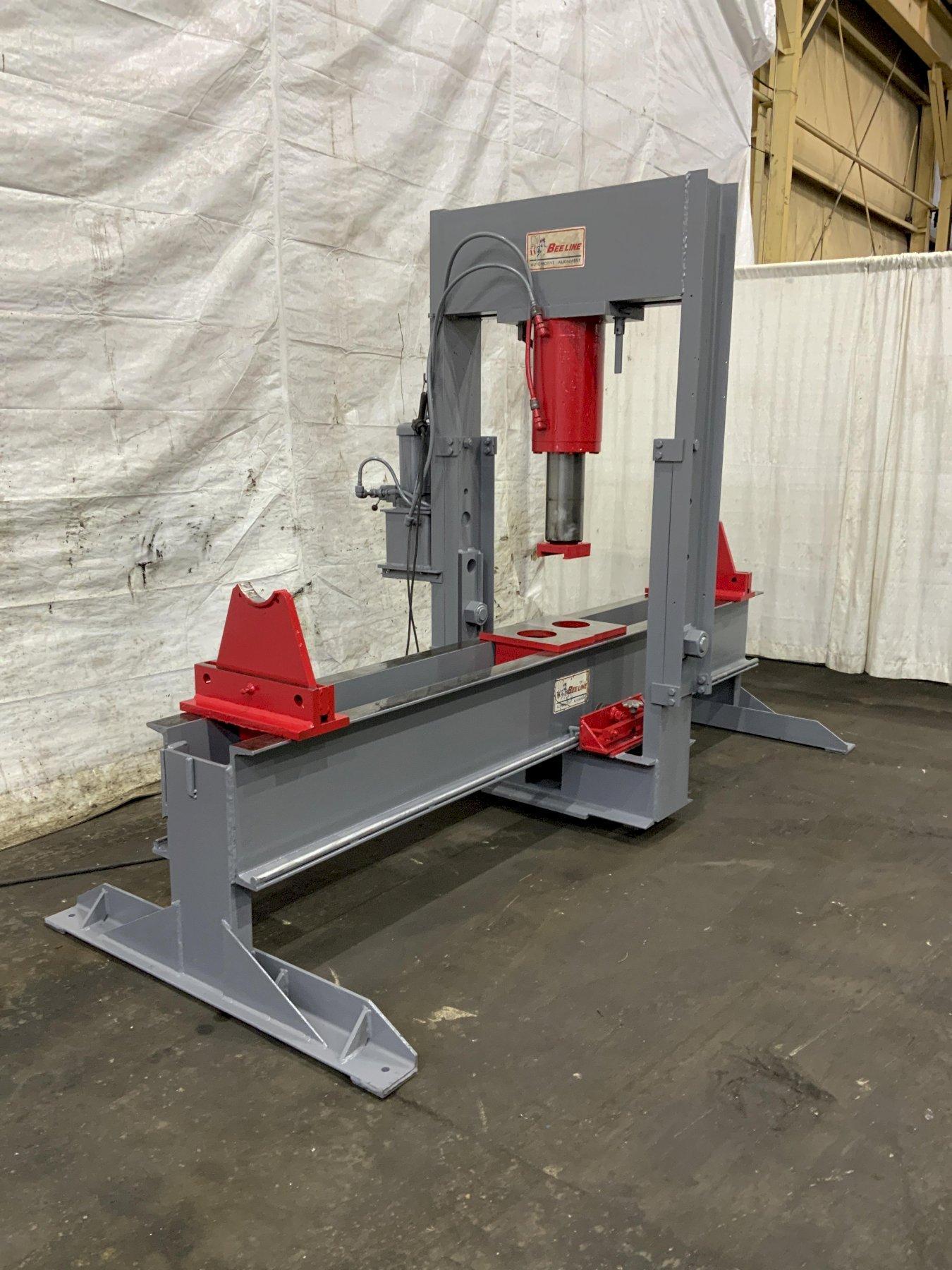 150-TON BEE LINE TRAVEL FRAME HYDRAULIC STRAIGHTENING PRESS: STOCK #80962
