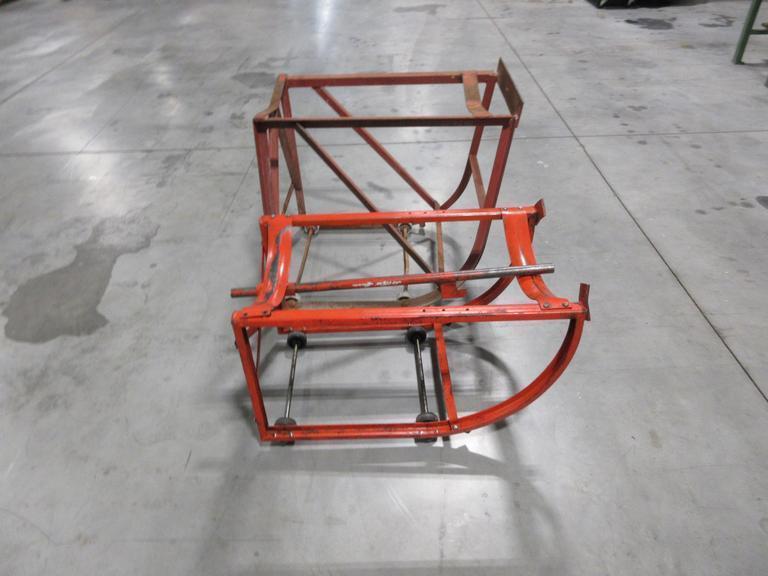 Steel Drum Cradle with Wheels for 55 Gallon Barrels (2 pcs)- Auction Item