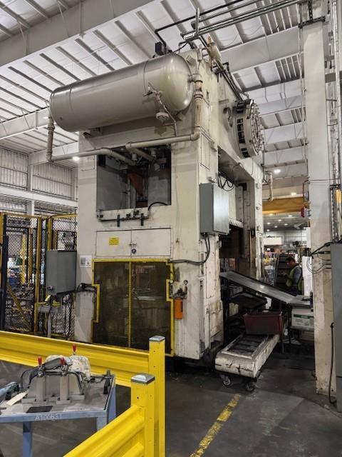 600 ton Danly Straight Side Press Model #S4-600-108-72 For Sale, Floor Standing!