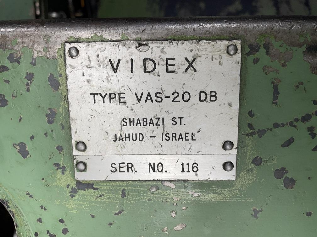 1/2" Videx Model VAS-20 DBH Fully Automatic U-Bolt Machine