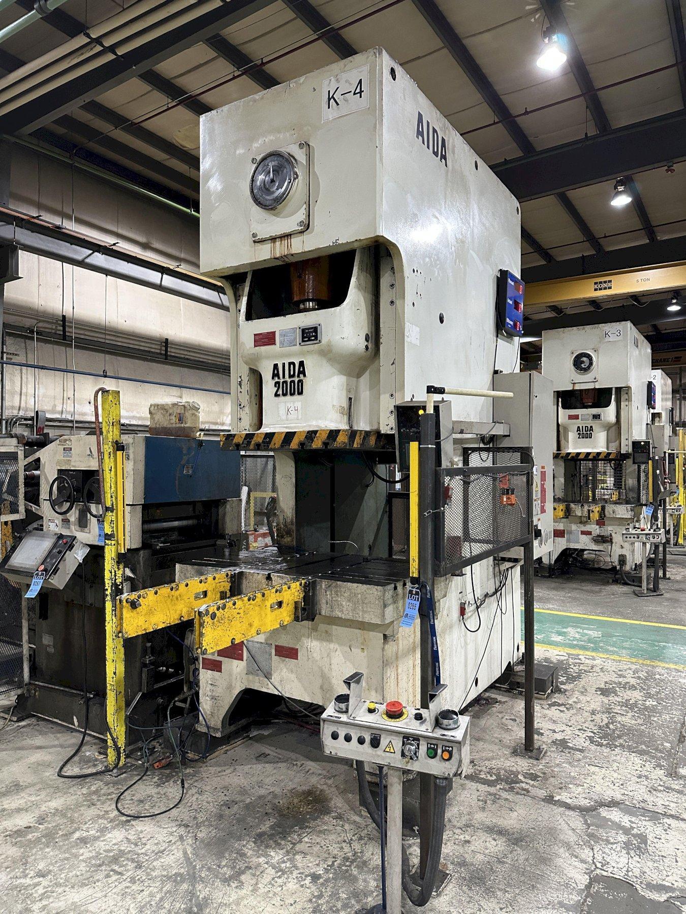 220 AIDA GAP FRAME STAMPING PRESS