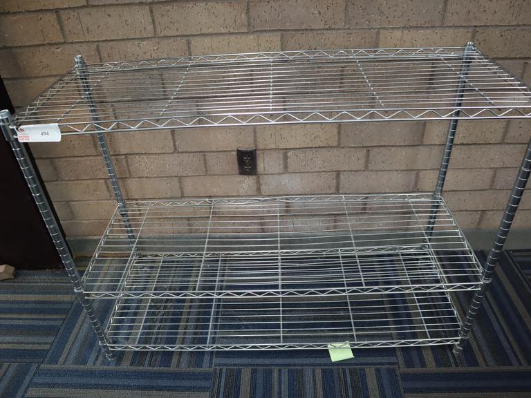 Wire Rack Unit with 3 Adjustable Shelves- Auction Item