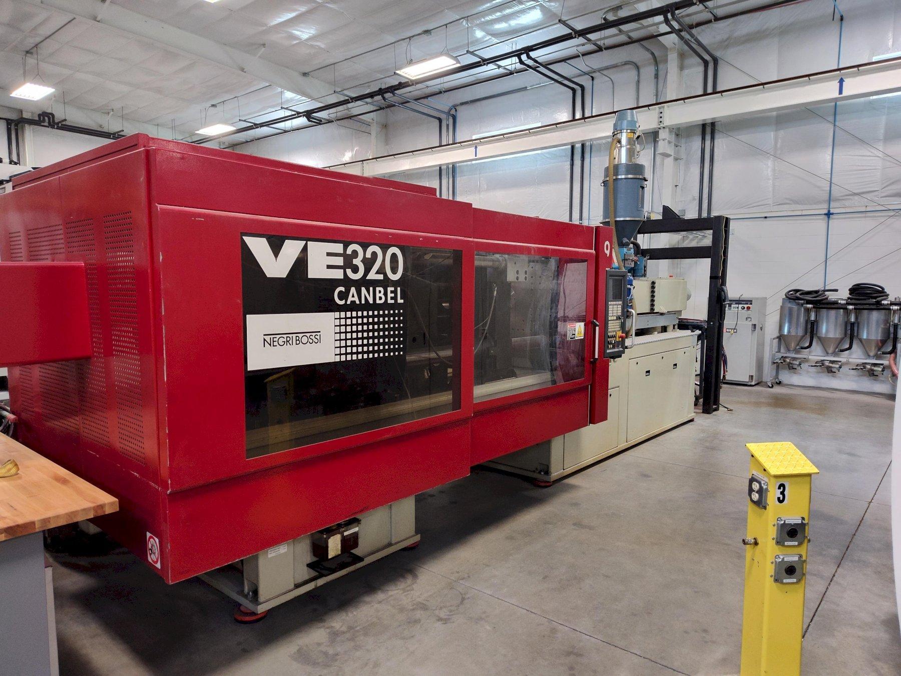 Negri Bossi Used VE320 Electric Injection Molding Machine, 320 Ton, 37.39 oz., yr. 2010