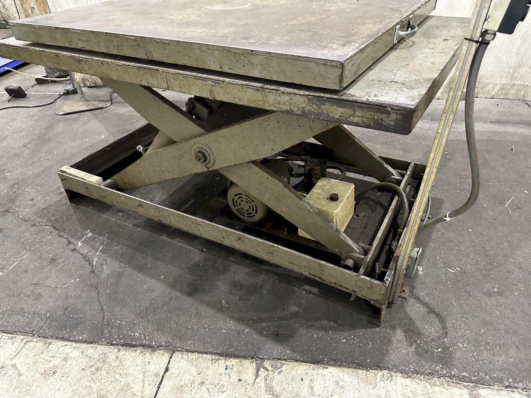 36" X 60" HYDRAULIC SCISSOR LIFT TABLE: STOCK #77619