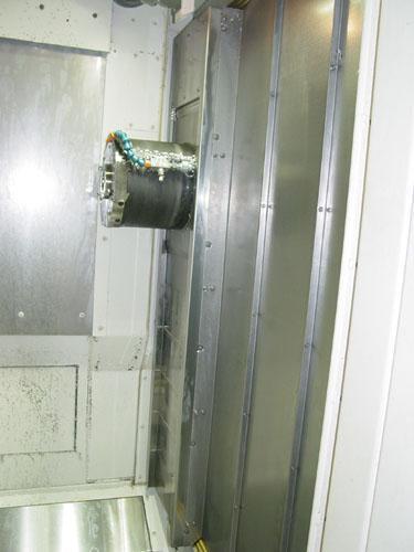 OKUMA MB-4000H CNC HORIZONTAL MACHINING CENTER, OSP -P300M CNC Control, X=22.05", Y=22.05", Z=24.61", Cat-40 Taper, 22 HP, 15000 Max Spindle RPM, ATC, Chip Conveyor, Coolant System, New 2013.