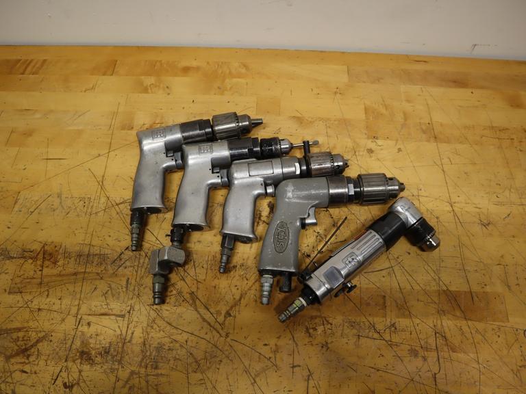 Ingersoll Rand & Sioux - Pneumatic Screwdrivers (5)- Auction Item