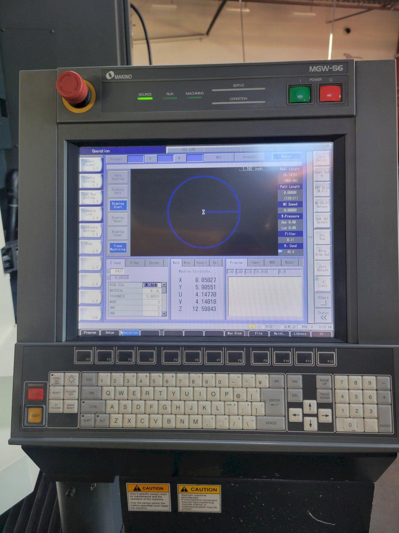 Makino Wire EDM, Model DUO 43