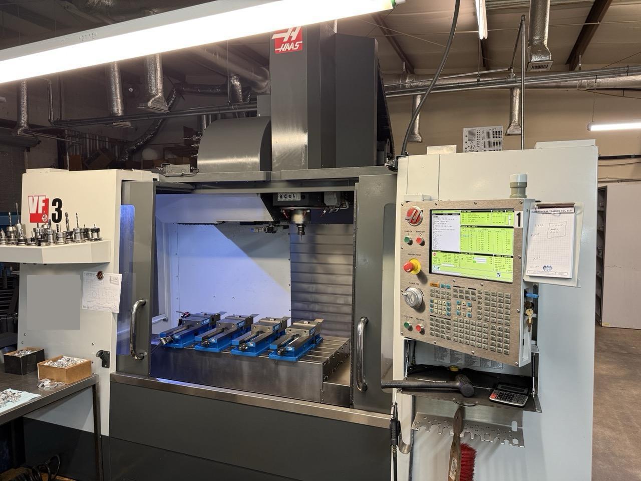 Haas VF-3 VMC, 2015 – Chip Auger, Video Available