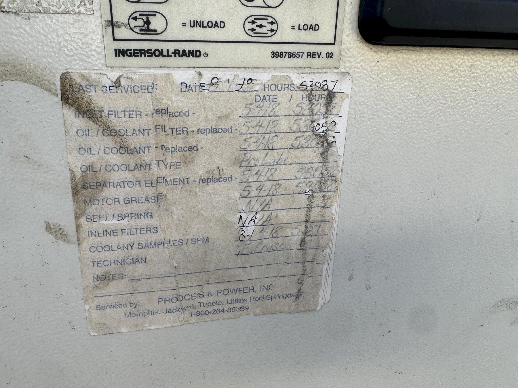 1,000 CFM INGERSOLL RAND NVC1000A400 REFRIGERATED COMPRESSED AIR DRYER. STOCK # 0888325