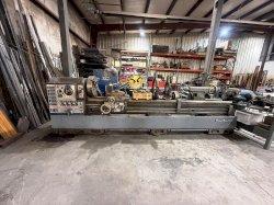 23" X 118" TUDA TUDORMAX GAP BED GEARED HEAD LATHE