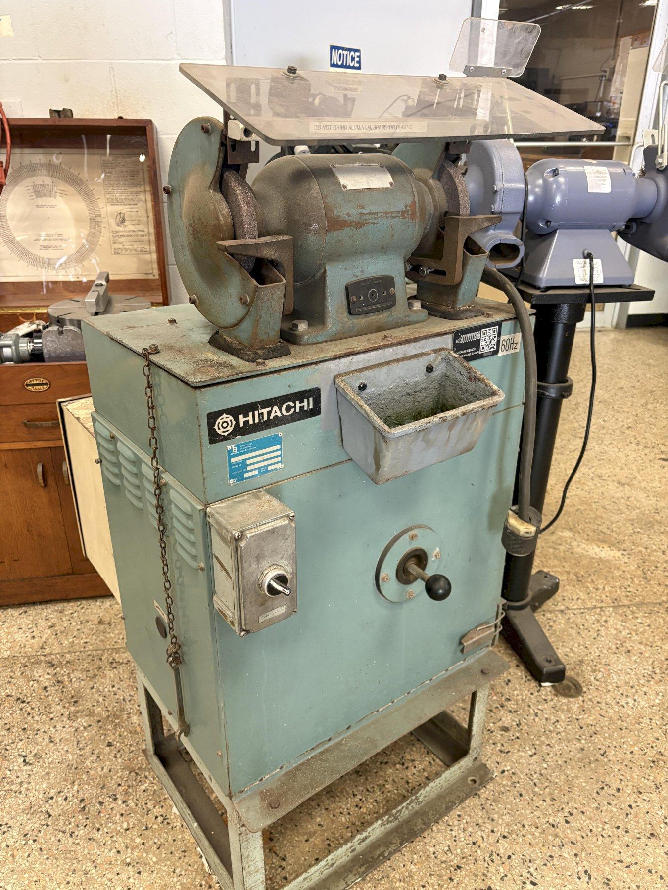 Hitachi Heavy Duty Industrial Double End Grinder with built-in dust collection
