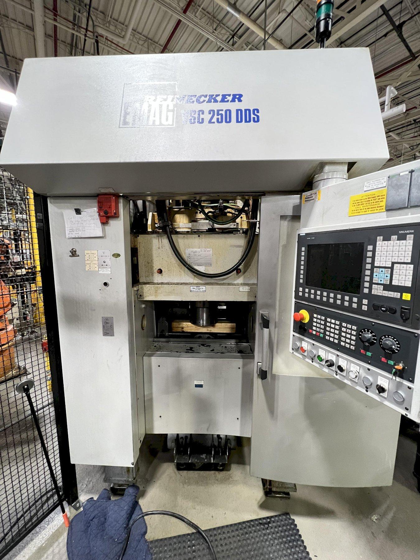 EMAG VSC-250-DDS CNC VERTICAL HARD TURNING AND FINISH GRINDING MACHINE, SIEMENS SINUMERIK CONTROL, 2003